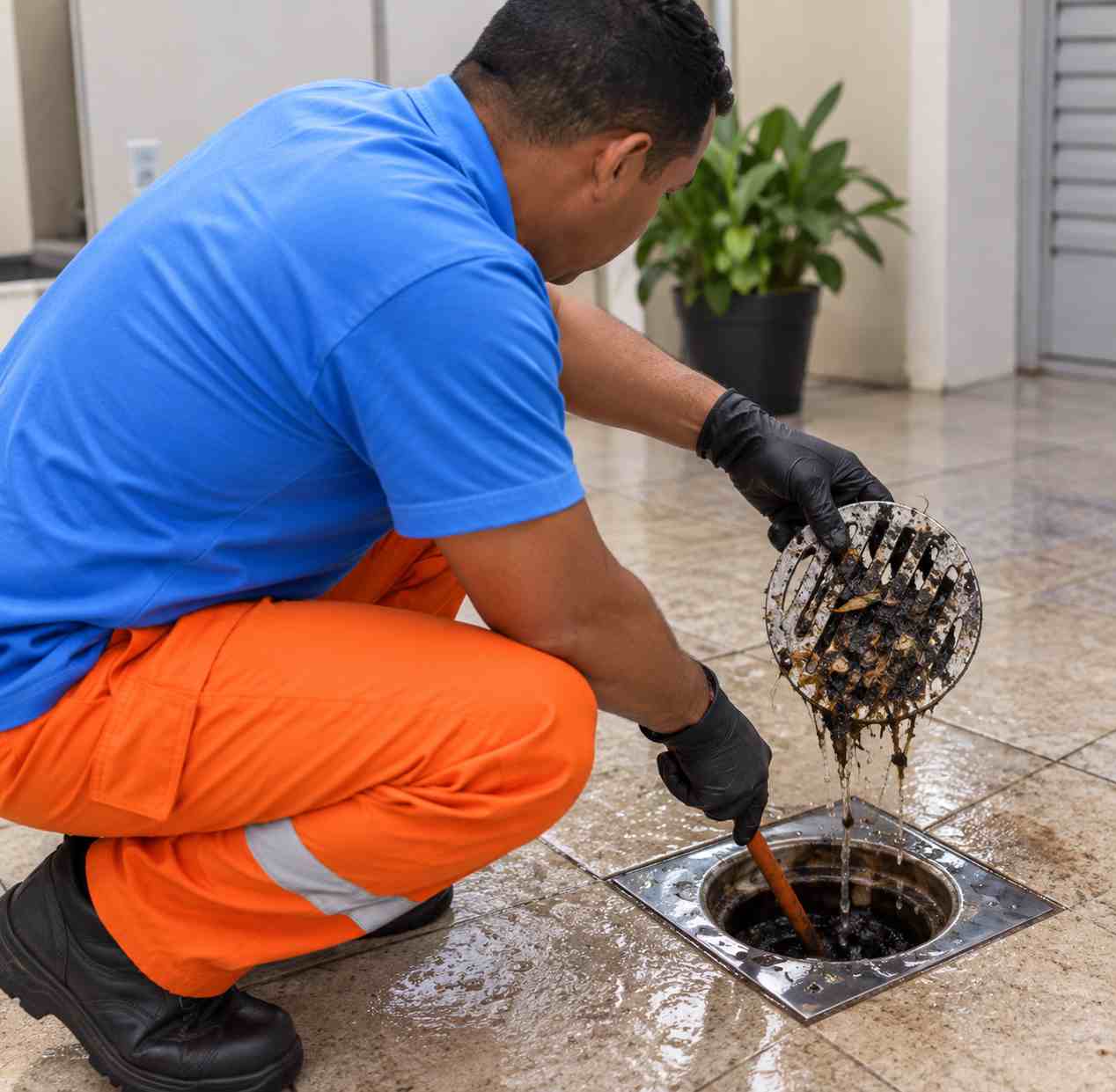 Desentupimento de ralo entupido em São Paulo